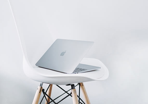 Macbook on Chair